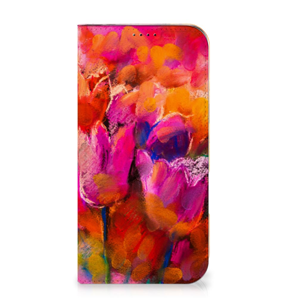 Bookcase iPhone 16 Plus Tulips