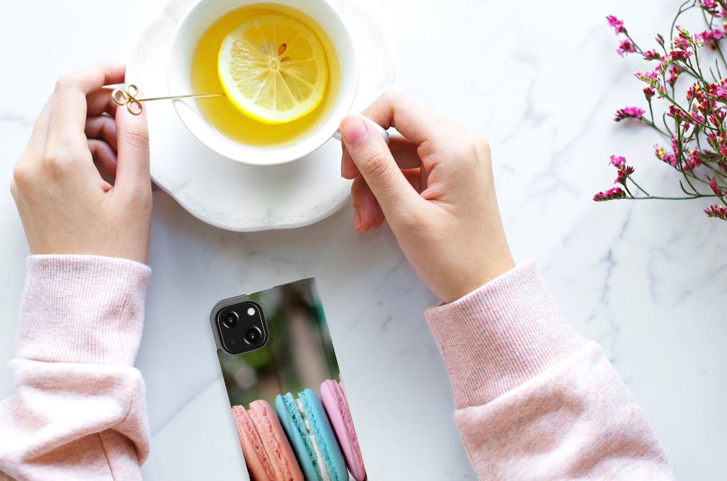 iPhone 13 Mini Flip Style Cover Macarons - B2C Telecom