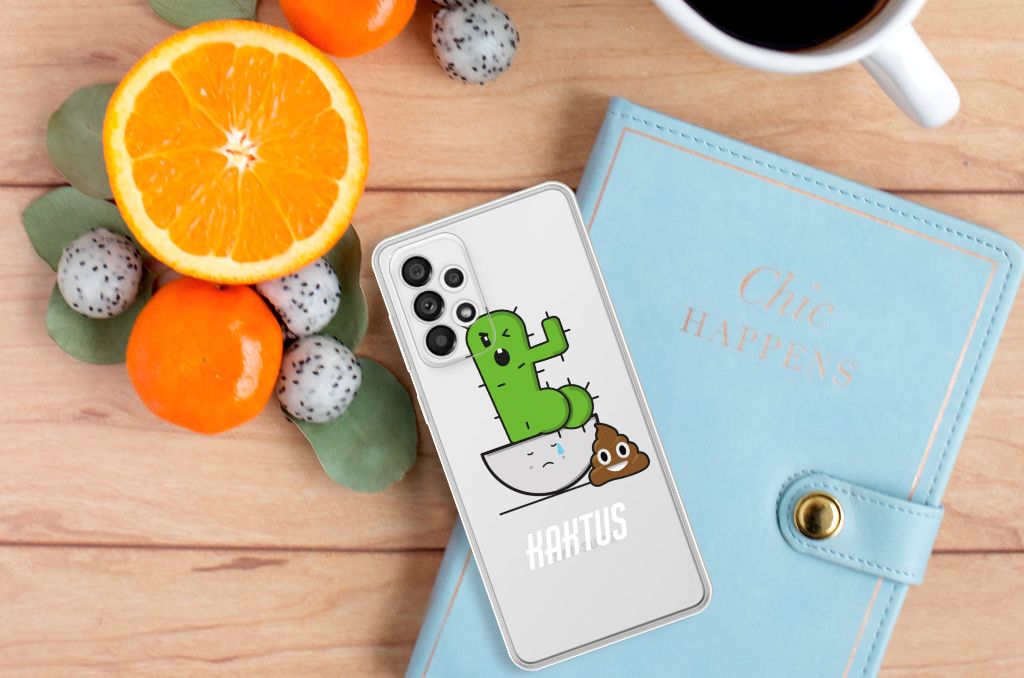 Samsung Galaxy A73 5G Telefoonhoesje met Naam Cactus Poo B2C Telecom