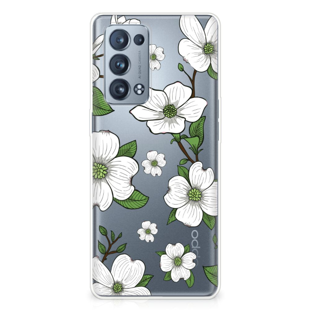 OPPO Reno 6 Pro Plus 5G TPU Case Dogwood Flowers