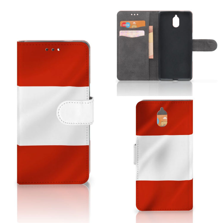Nokia 3.1 (2018) Bookstyle Case Oostenrijk