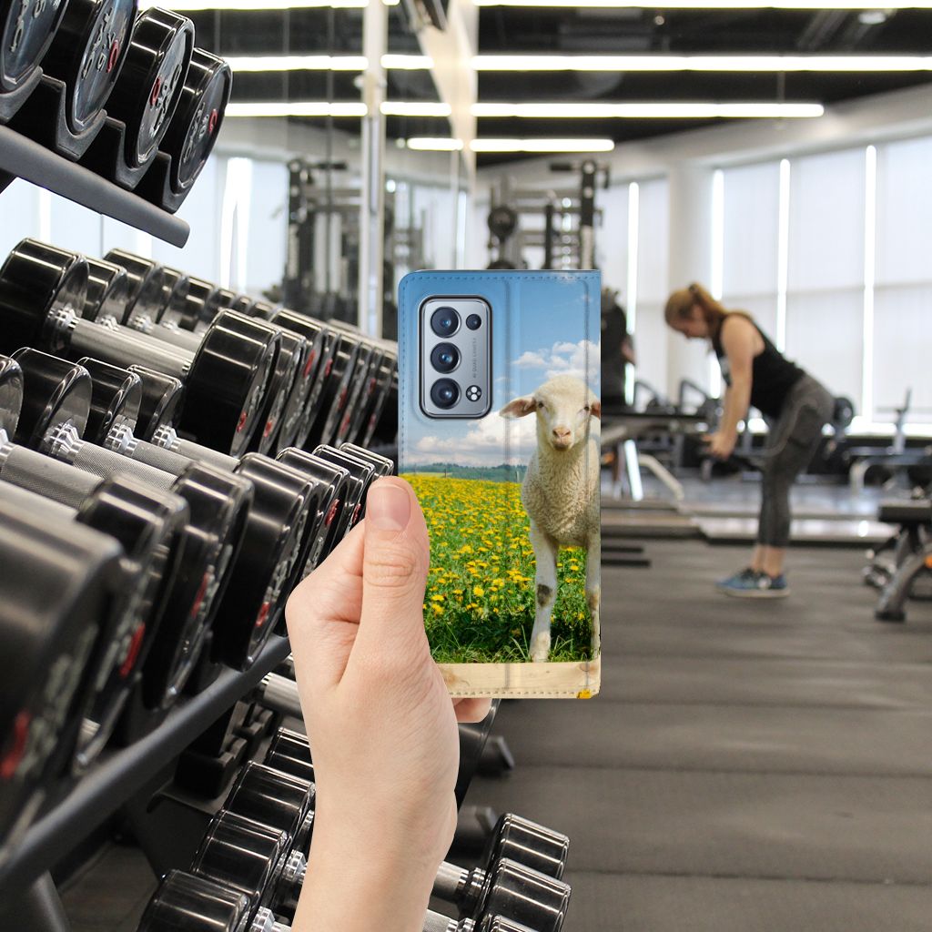OPPO Reno 6 Pro Plus 5G Hoesje maken Schaap en Lammetje - B2C Telecom