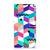iPhone 14 Stand Case Blokken Kleurrijk met een kleurrijk geometrisch patroon van blokken en vormen.