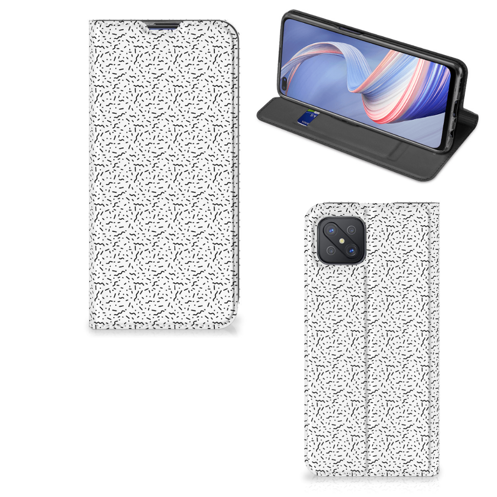 OPPO Reno4 Z 5G Hoesje met Magneet Stripes Dots - B2C Telecom