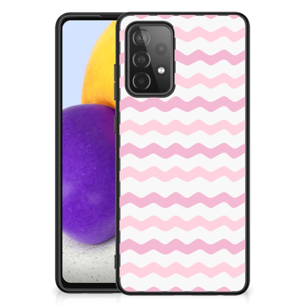 Samsung Galaxy A72 (5G/4G) Back Case Waves Roze