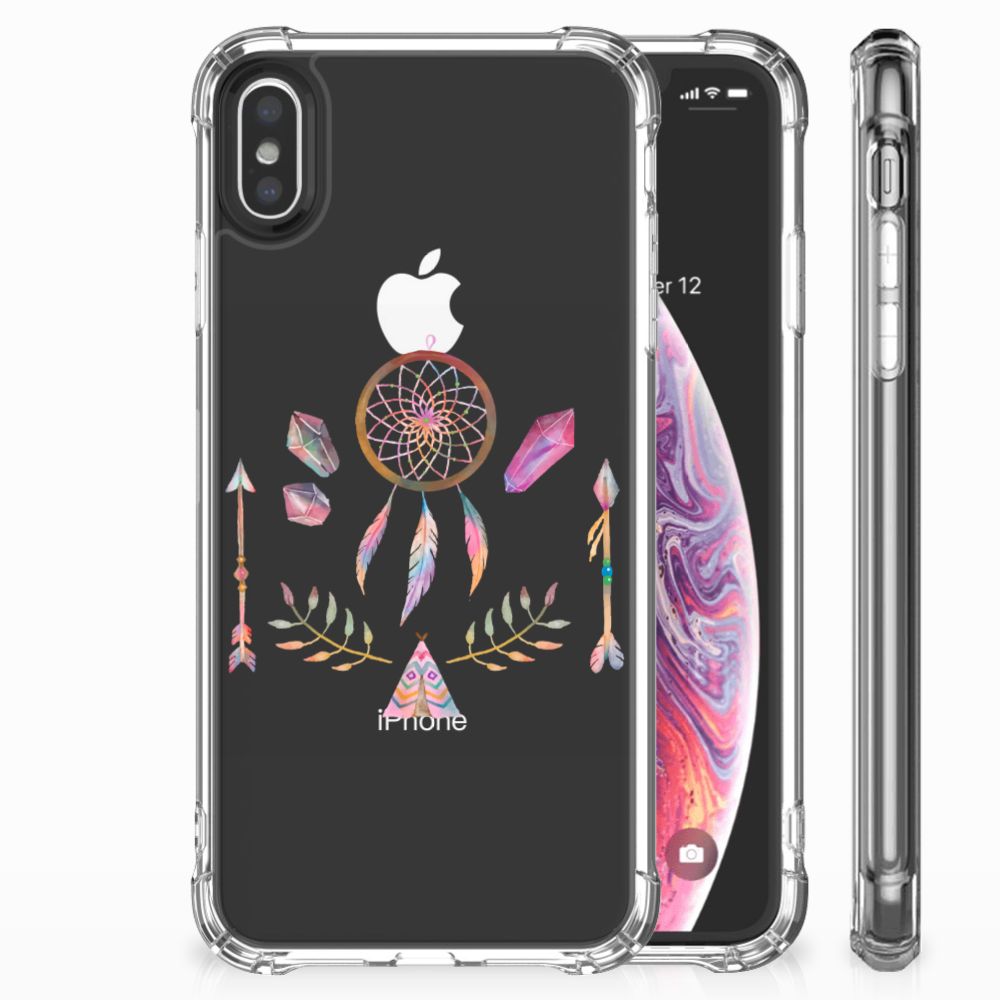 Apple iPhone Xs Max Stevig Bumper Hoesje Boho Dreamcatcher