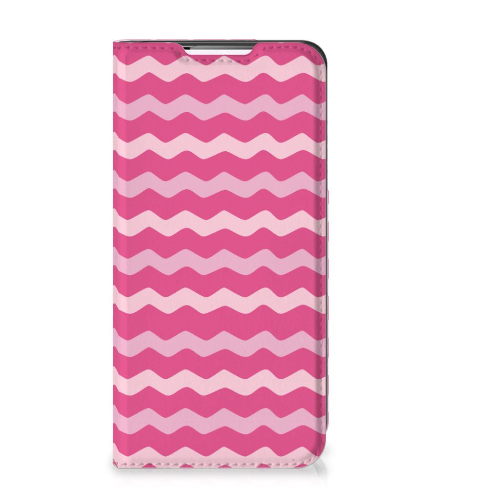 Samsung Galaxy S22 Hoesje met Magneet Waves Pink - B2C Telecom