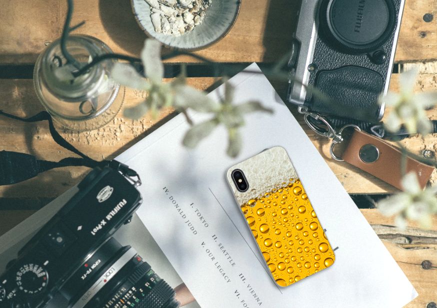 Apple iPhone X | Xs Siliconen Case Bier
