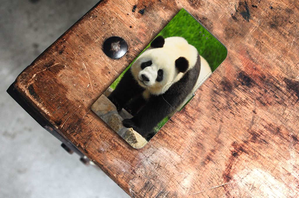 Samsung Galaxy S21 Plus Telefoonhoesje met Pasjes Panda
