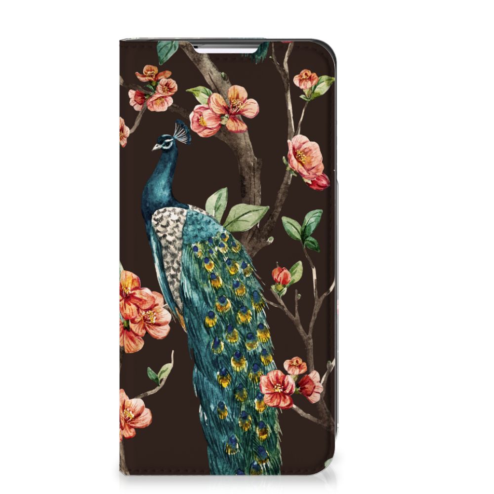 Samsung Galaxy S22 Plus Hoesje maken Pauw met Bloemen - B2C Telecom