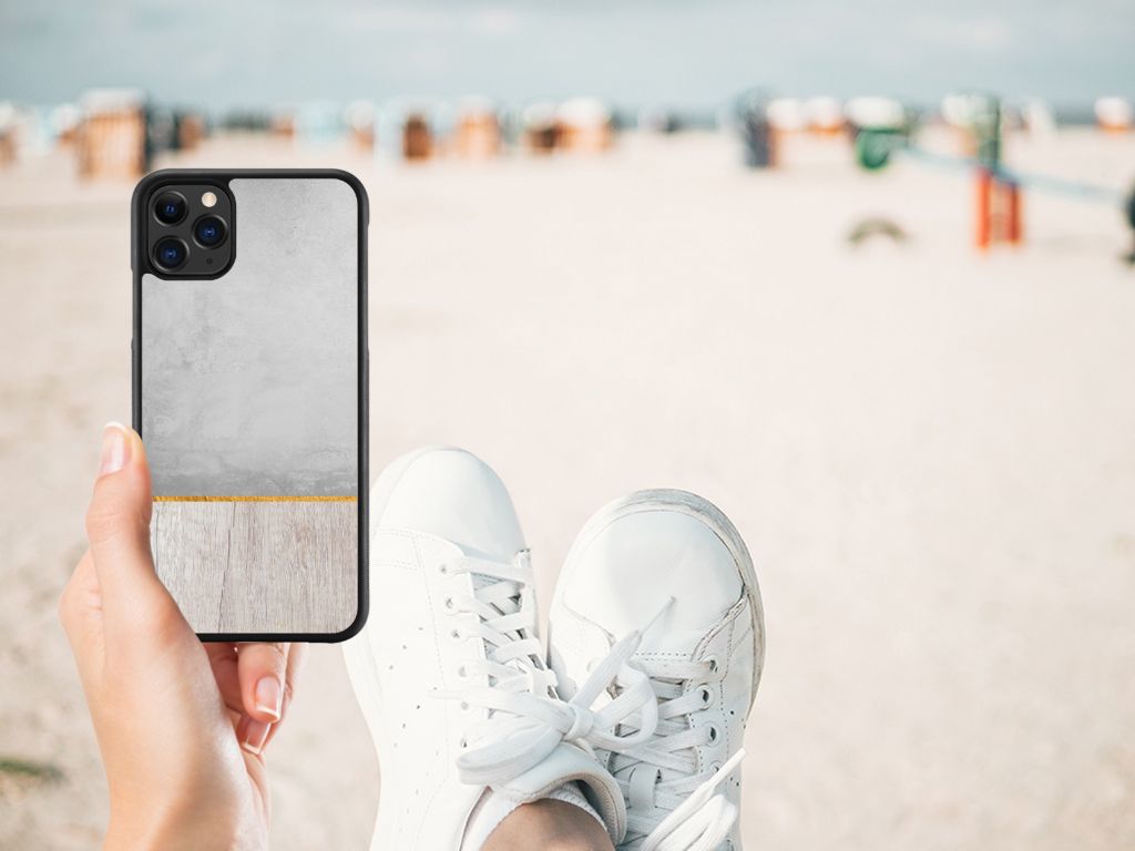 Apple iPhone 11 Pro Max Grip Case Wood Concrete B2C Telecom