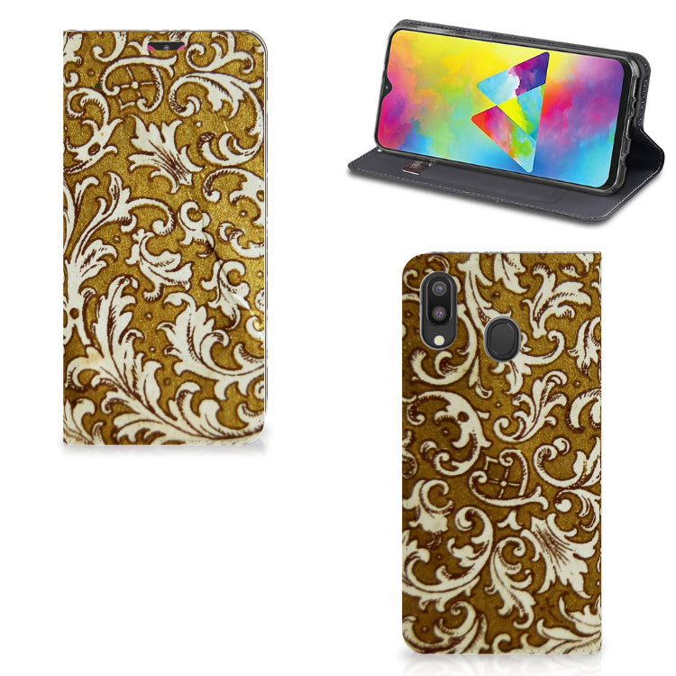 Telefoon Hoesje Samsung Galaxy M20 Barok Goud