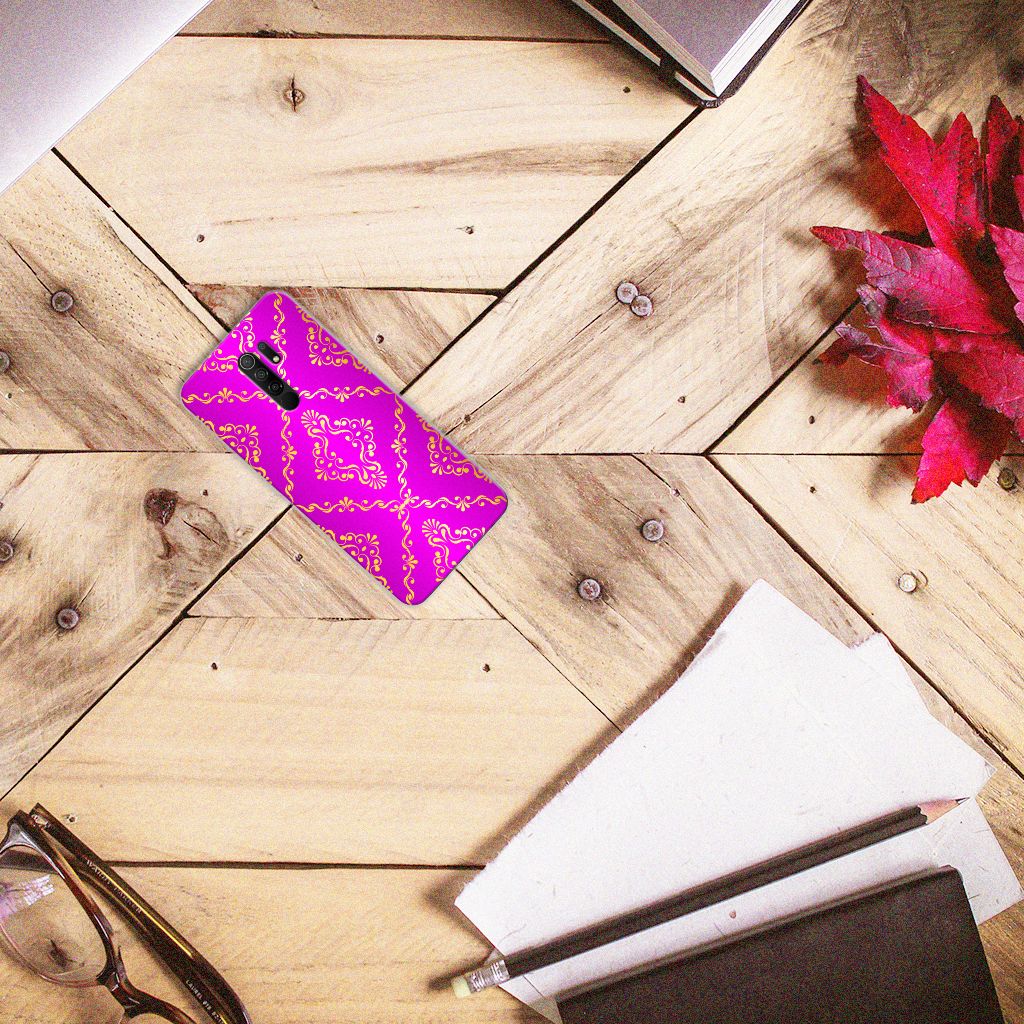 Siliconen Hoesje Xiaomi Redmi 9 Barok Roze B2C Telecom