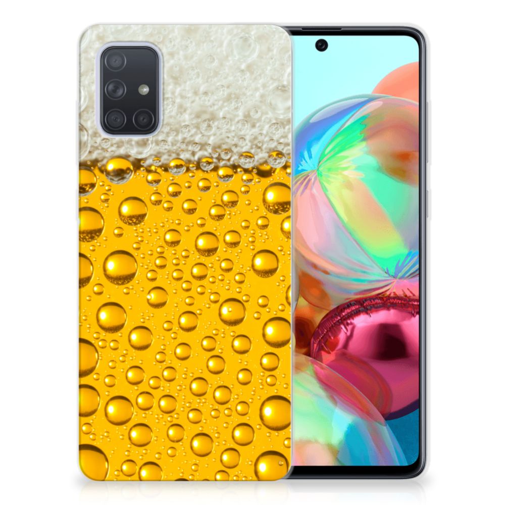 Samsung Galaxy A71 Siliconen Case Bier