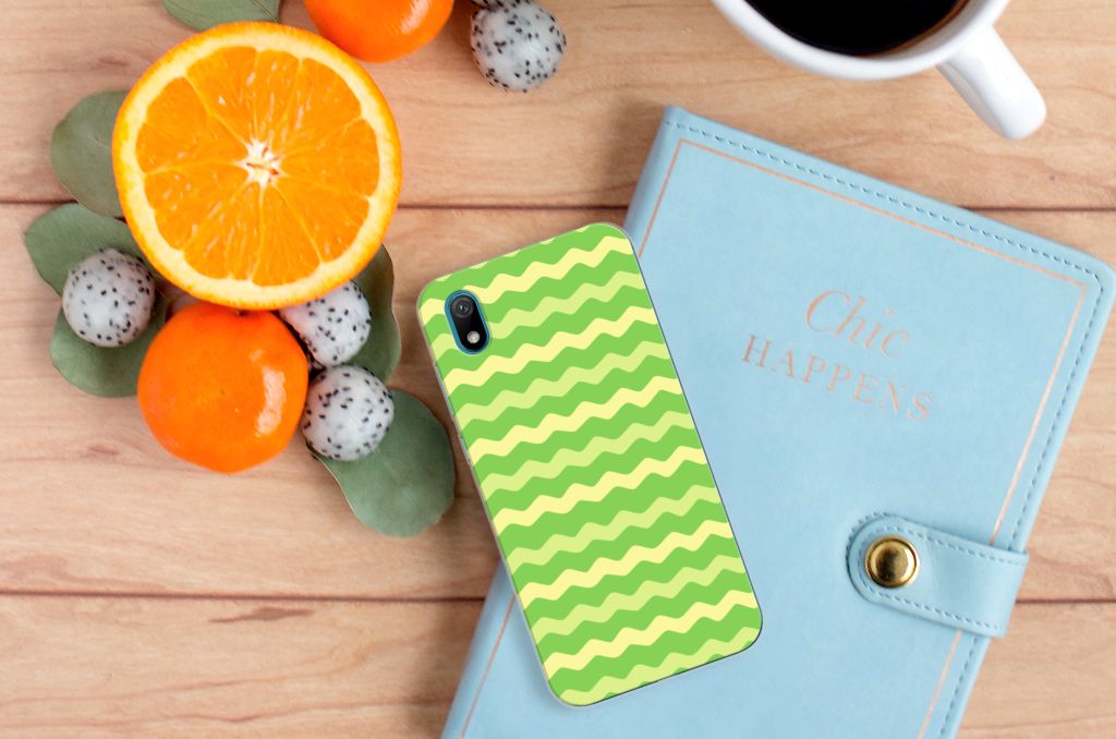 Huawei Y5 (2019) TPU bumper Waves Green