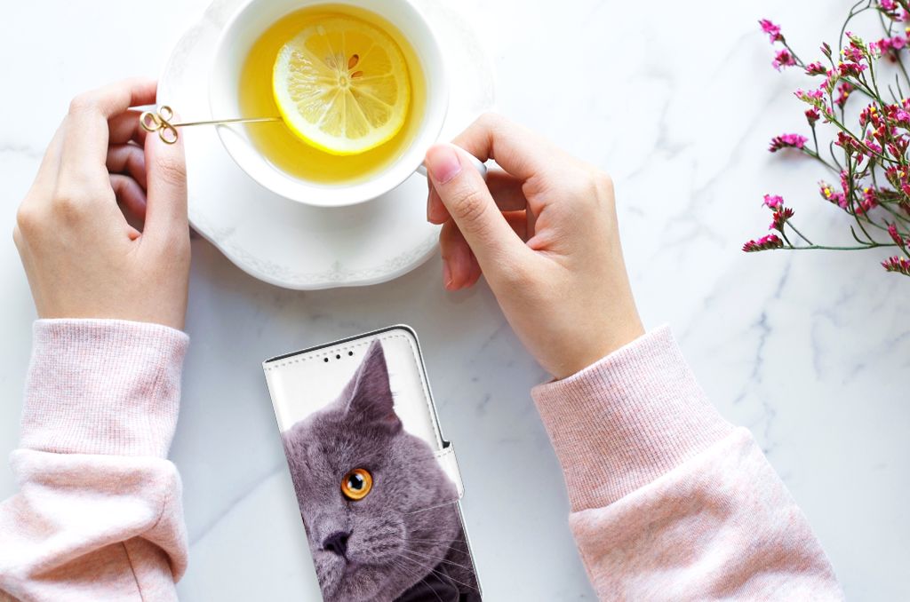Xiaomi Redmi 7A Telefoonhoesje met Pasjes Kat