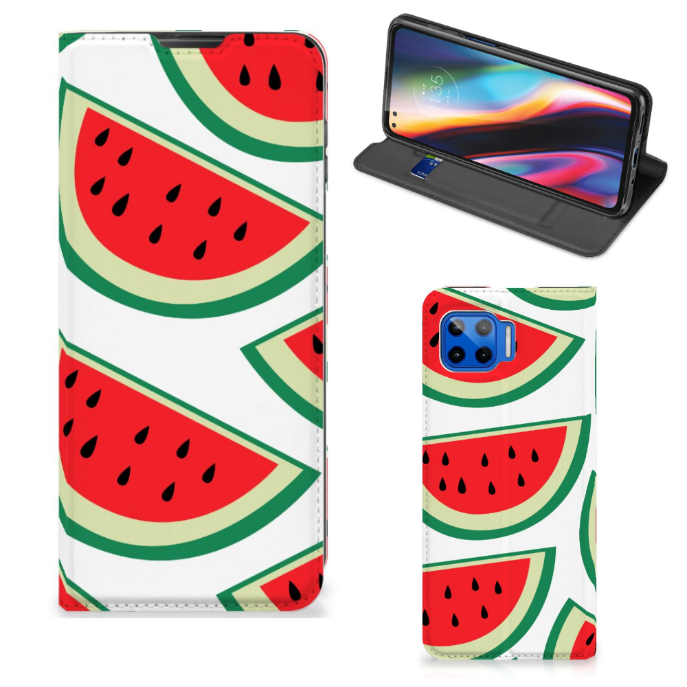 Motorola Moto G 5G Plus Flip Style Cover Watermelons - B2C Telecom