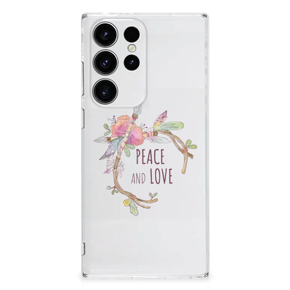 Samsung Galaxy S23 Ultra Telefoonhoesje met Naam Boho Text B2C Telecom