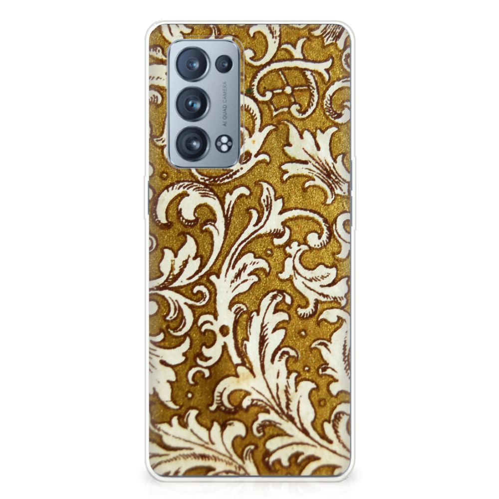 Siliconen Hoesje OPPO Reno 6 Pro Plus 5G Barok Goud