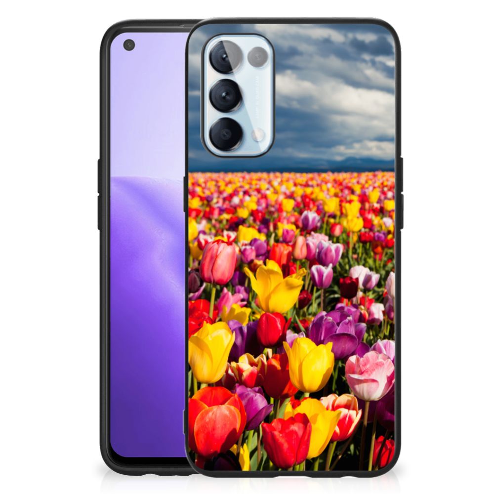 OPPO Reno5 5G | Find X3 Lite Bloemen Hoesje Tulpen