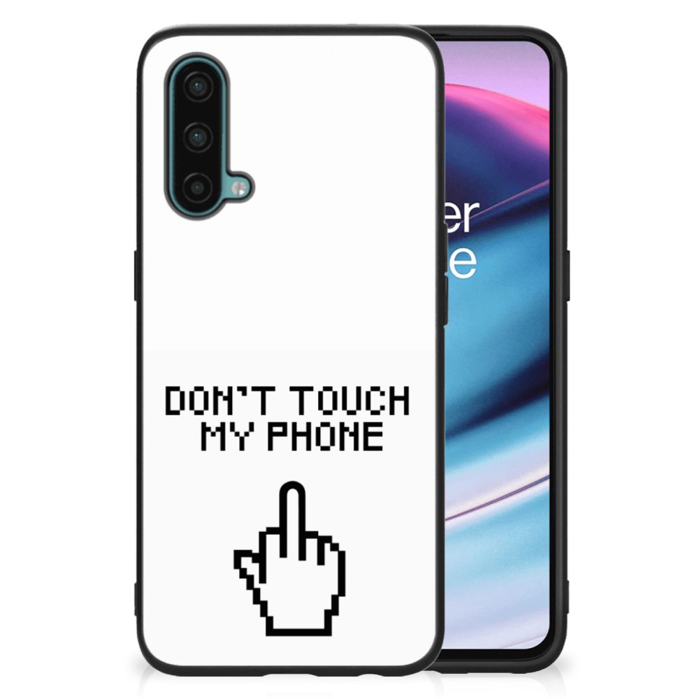 OnePlus Nord CE 5G Telefoon Hoesje Finger Don't Touch My Phone