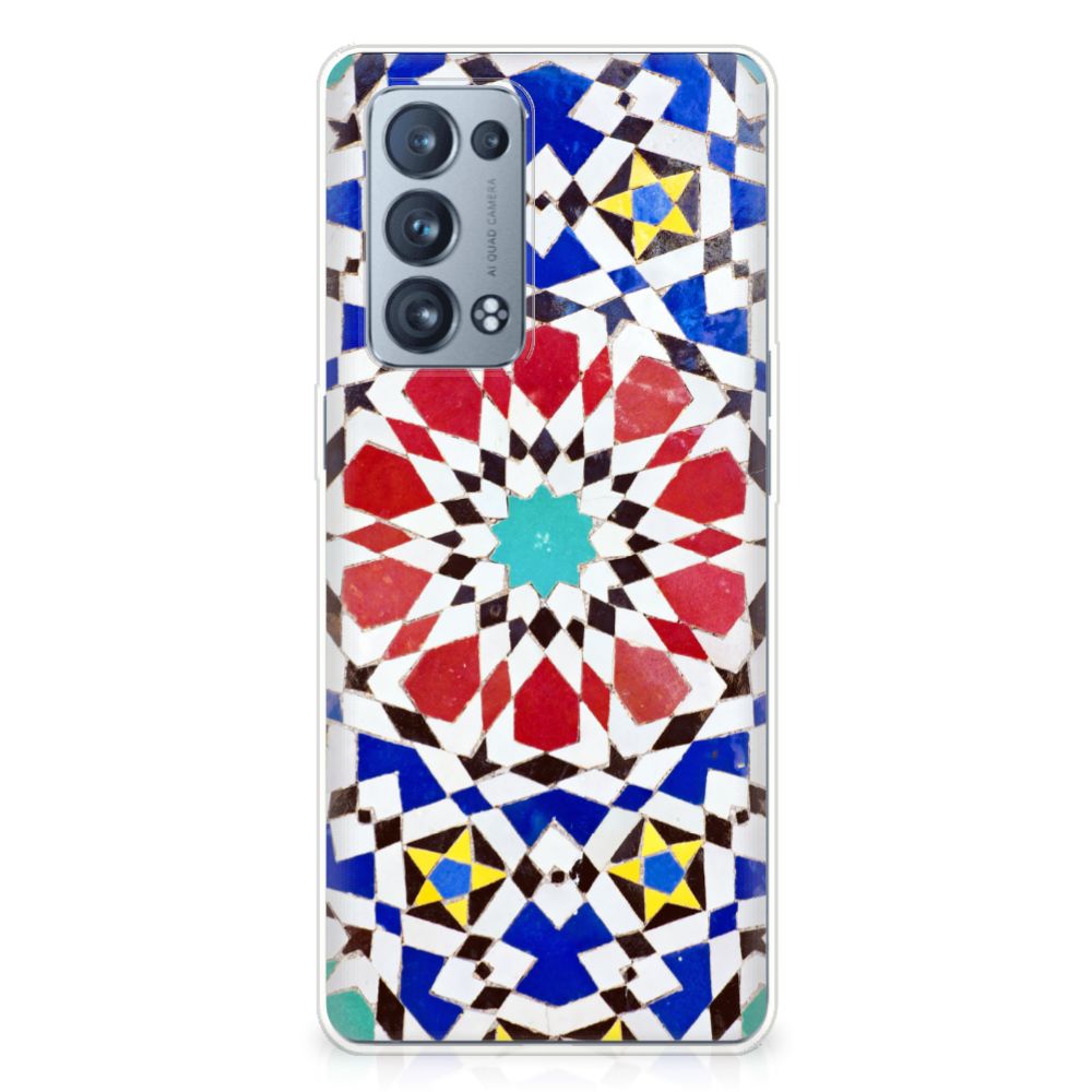 OPPO Reno 6 Pro Plus 5G TPU Siliconen Hoesje Mozaïek B2C Telecom