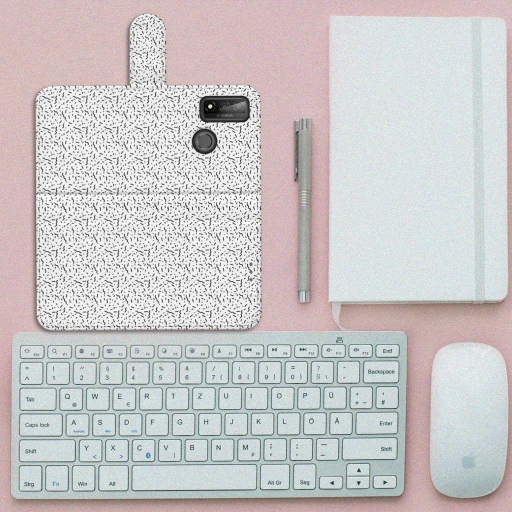 Huawei P Smart 2020 Telefoon Hoesje Stripes Dots