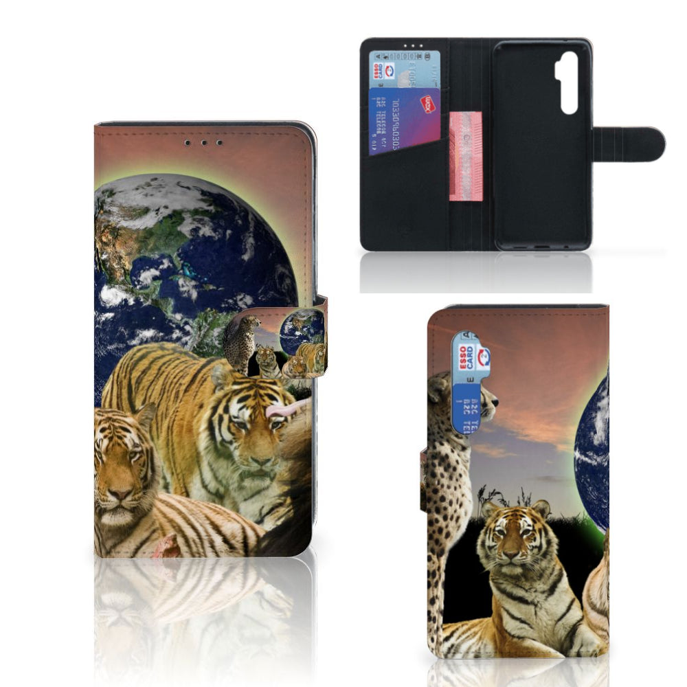 Xiaomi Mi Note 10 Lite Telefoonhoesje met Pasjes Roofdieren