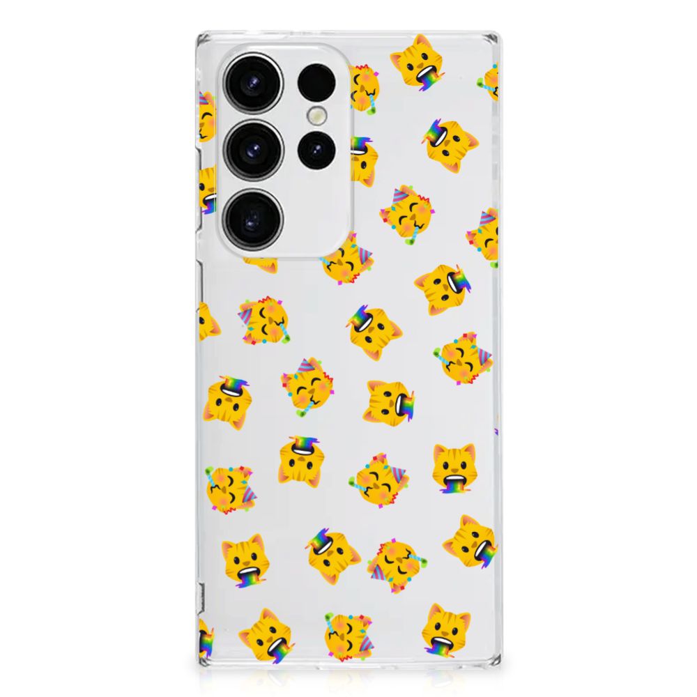 TPU bumper voor Samsung Galaxy S23 Ultra Katten Emojis B2C Telecom