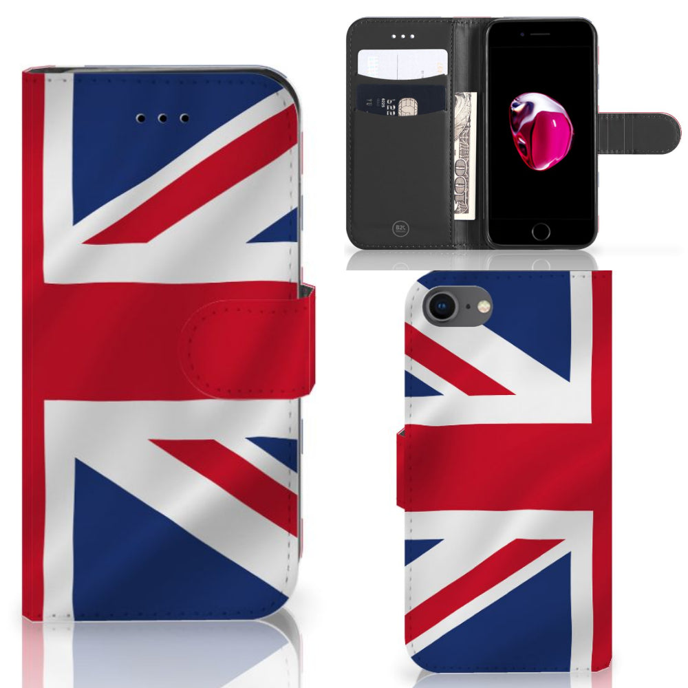 iPhone 7 | 8 | SE (2020) | SE (2022) Bookstyle Case Groot-Brittannië