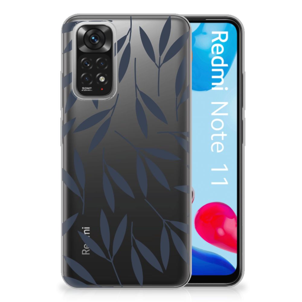 Xiaomi Redmi 10 | Redmi Note 11 4G TPU Case Leaves Blue B2C Telecom