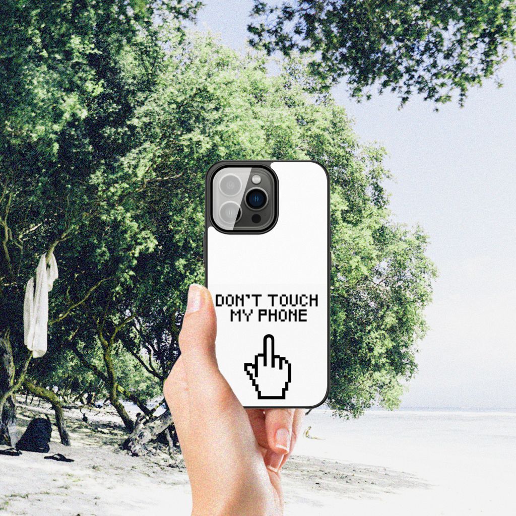 iPhone 13 Pro Telefoon Hoesje Finger Don't Touch My Phone B2C Telecom