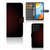 Xiaomi Redmi 10C Telefoon Hoesje Geruit Rood met ruimte voor 3 pasjes en minimalistisch design