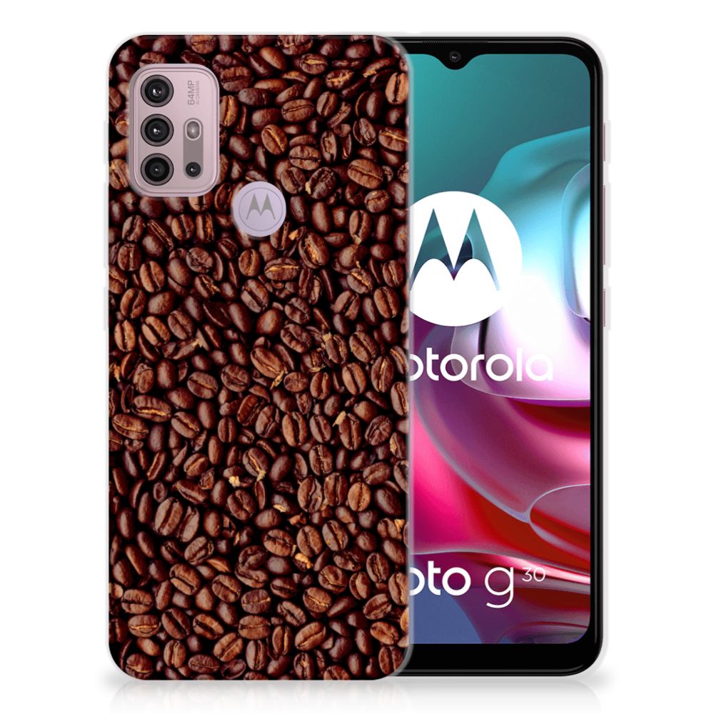 Motorola Moto G30 | G10 Siliconen Case Koffiebonen B2C Telecom