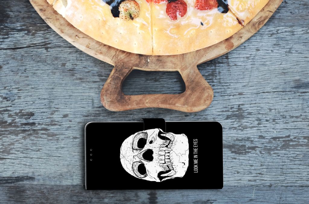 Telefoonhoesje met Naam OnePlus 9 Pro Skull Eyes