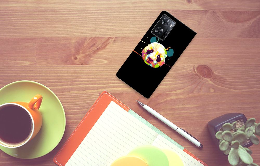 OPPO A57 | A57s | A77 4G Magnet Case Panda Color - B2C Telecom
