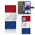 Motorola Moto G100 Bookstyle Case Nederlandse Vlag met pasjes en artistiek ontwerp van de vlag.