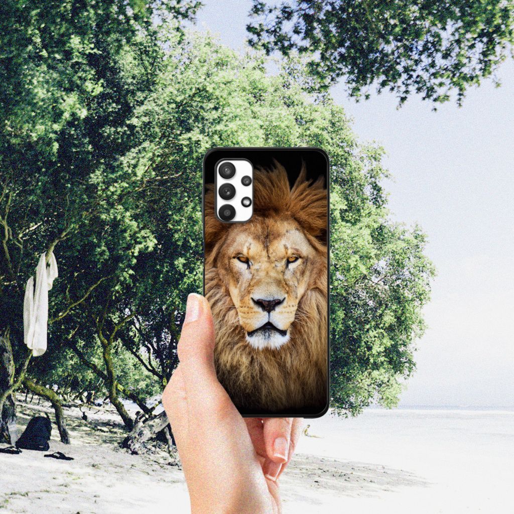 Samsung Galaxy A32 5G Dierenprint Telefoonhoesje Leeuw B2C Telecom
