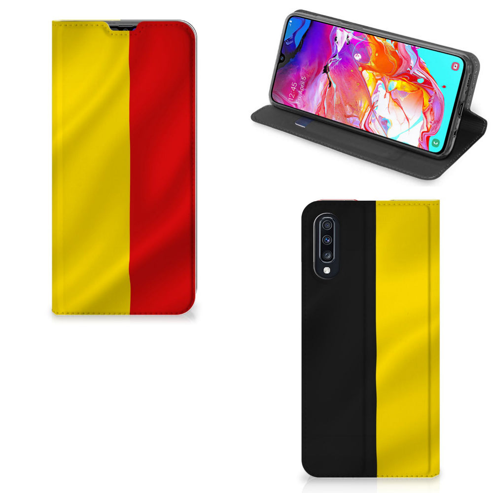 Samsung Galaxy A70 Standcase Belgische Vlag