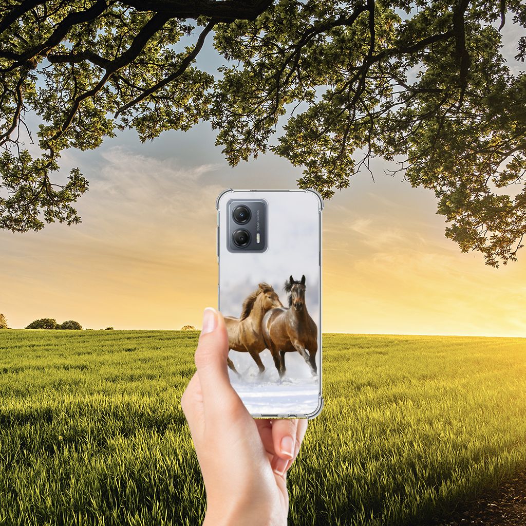 Motorola Moto G53 Case Anti-shock Paarden B2C Telecom