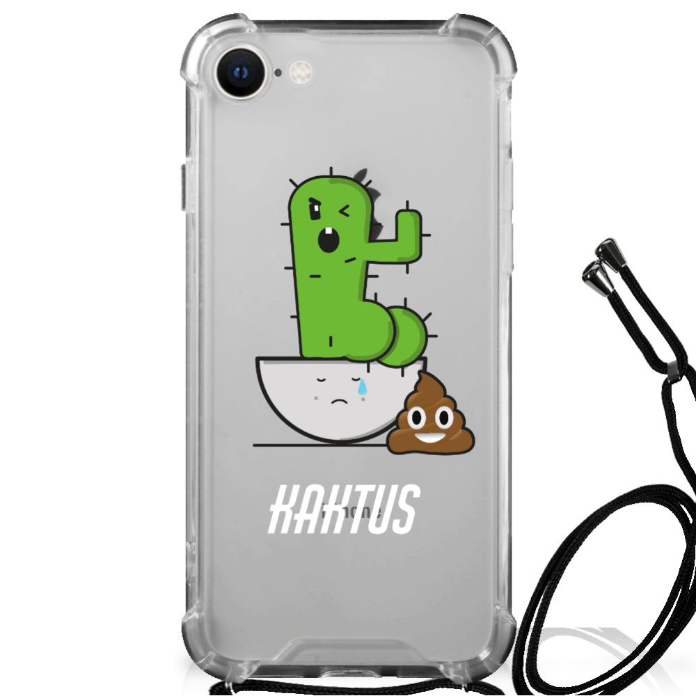 iPhone SE 2022 | 2020 | 8 | 7 Stevig Bumper Hoesje Cactus Poo