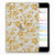 Apple iPad Mini 4 | Mini 5 (2019) Siliconen Hoesje Gouden Bloemen