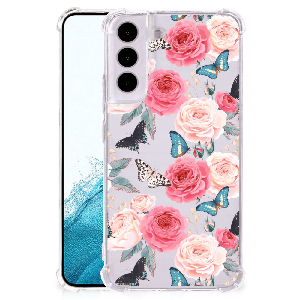 Samsung Galaxy S22 Case Butterfly Roses