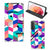 Samsung Galaxy S21 Stand Case Blokken Kleurrijk