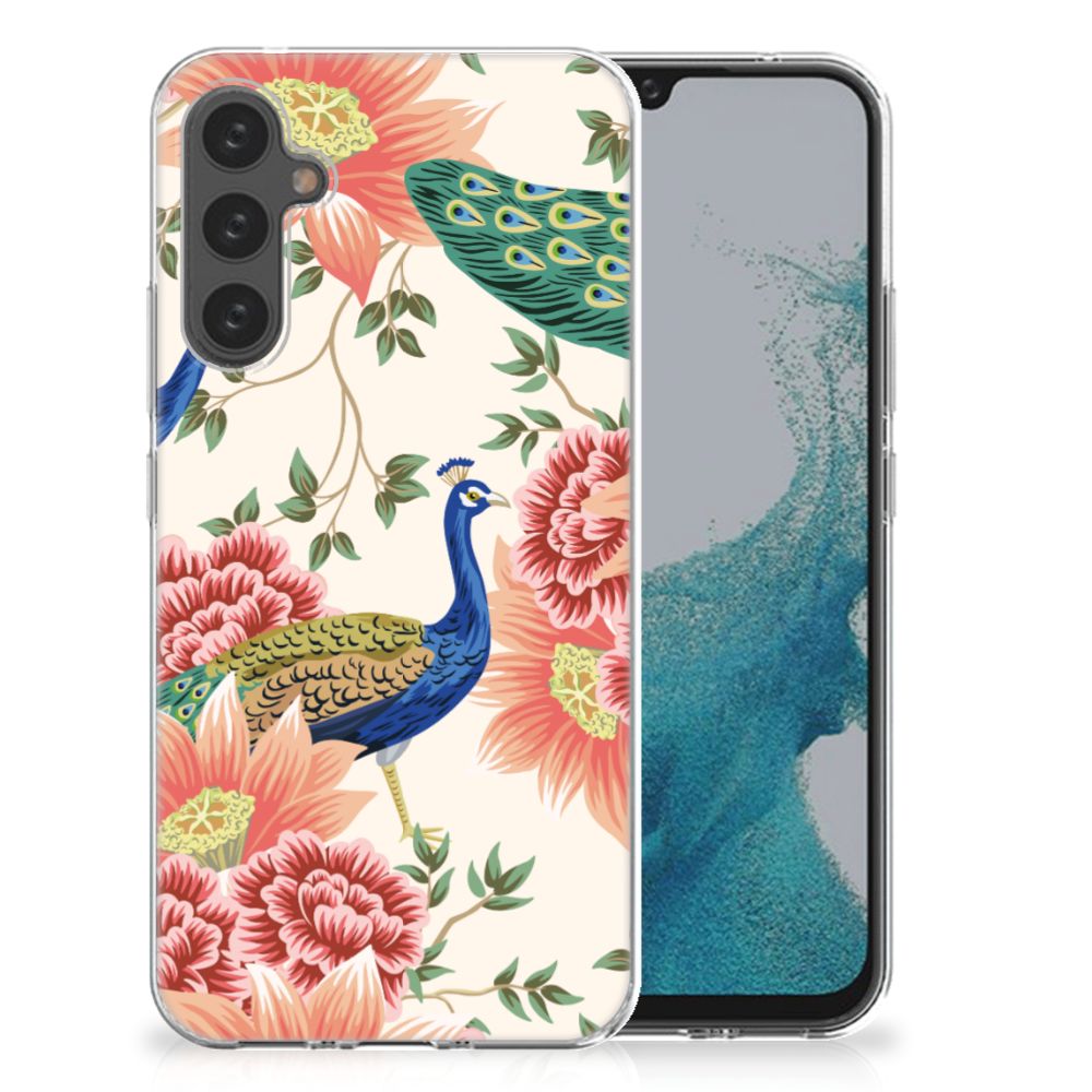TPU Hoesje voor Samsung Galaxy A34 Pink Peacock B2C Telecom