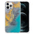 iPhone 12 Pro Max Anti-Shock Hoesje Marble Blue Gold B2C Telecom
