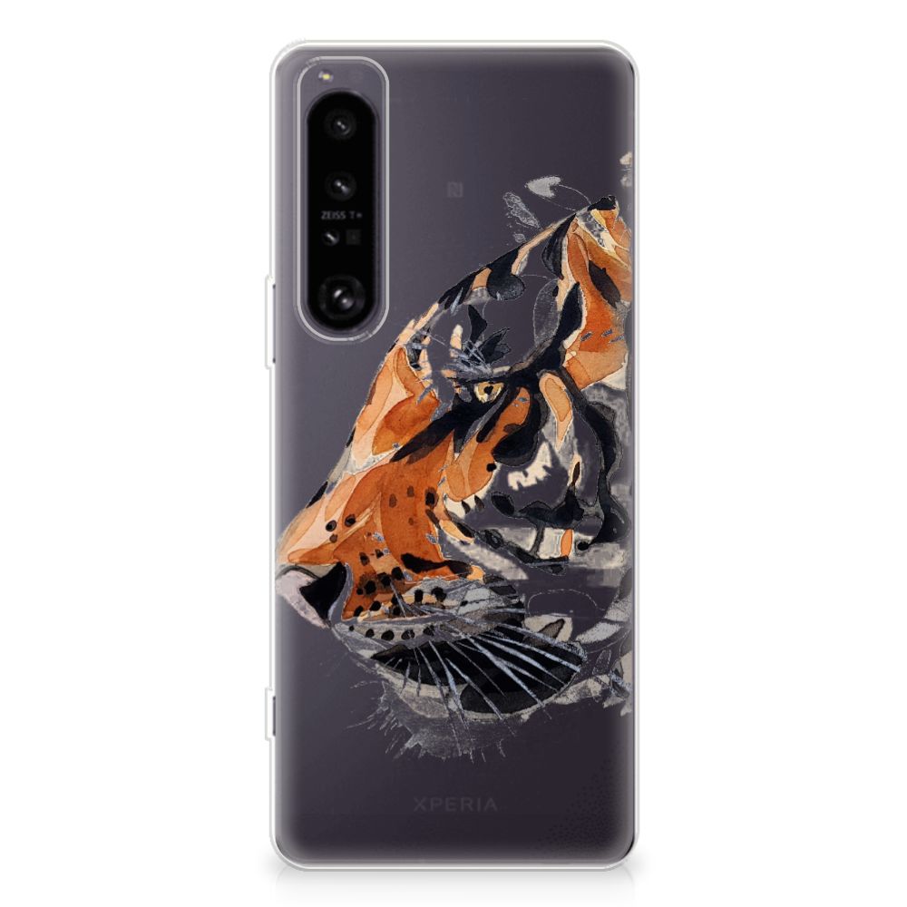 Hoesje maken Sony Xperia 1 IV Watercolor Tiger B2C Telecom