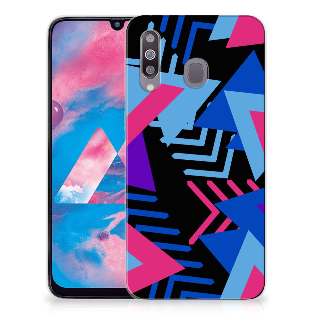 Samsung Galaxy M30 TPU Hoesje Funky Triangle