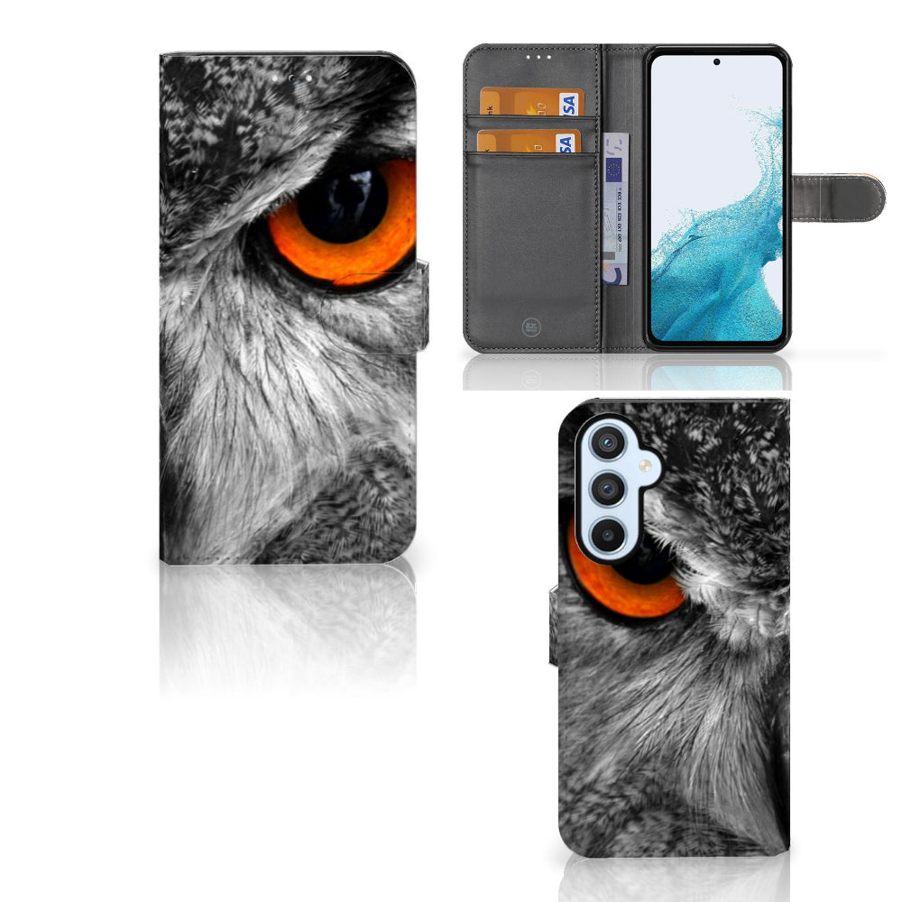 Samsung Galaxy A54 5G Telefoonhoesje met Pasjes Uil