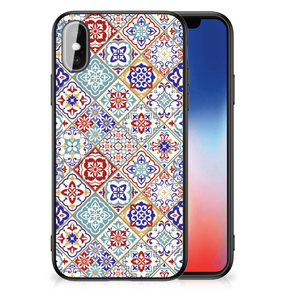 iPhone X | Xs Marmeren Print Telefoonhoesje Tiles Color